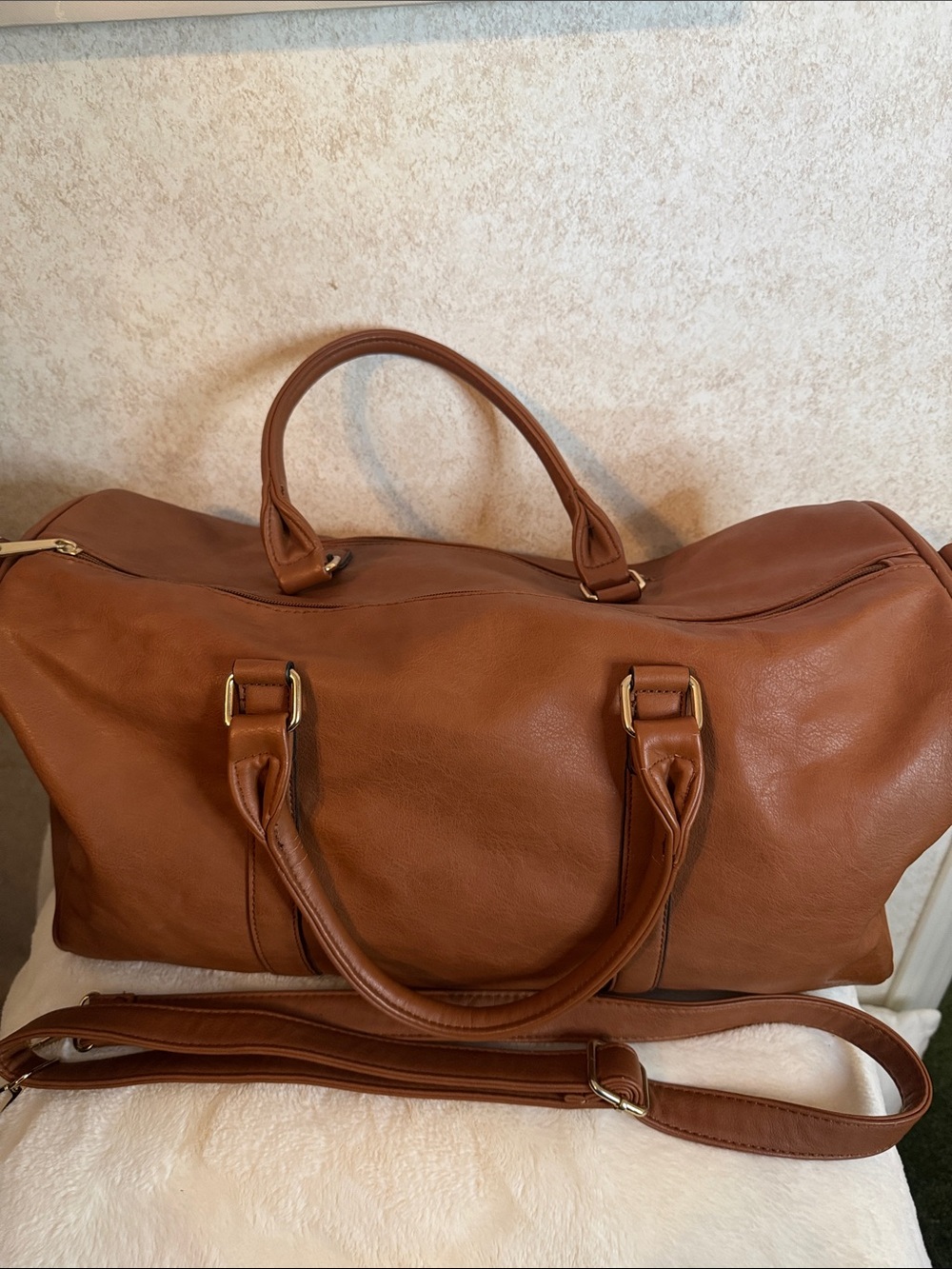 Tan Weekend Duffel Bag